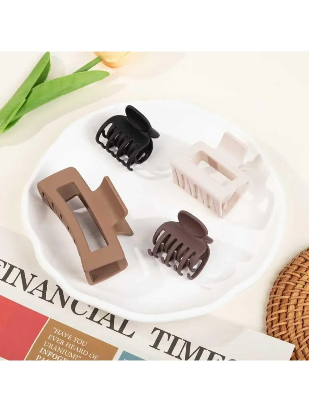 12 Pcs Claw Hair Clips Set - Small, Medium, Large, Non-Slip, Strong Hold